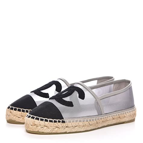 chanel mesh espadrilles price|authentic Chanel espadrilles for sale.